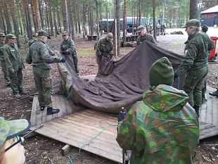 Sõdurielu tutvustav õppus Soomes