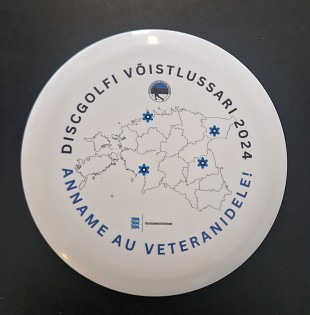 Sinilille discgolfi kettad